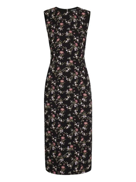Dolce & Gabbana floral sleeveless midi dress - Black