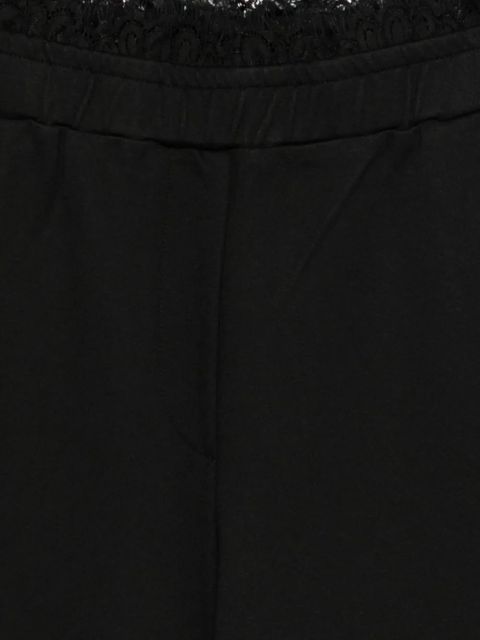 TWINSET lace-trim trousers - Black