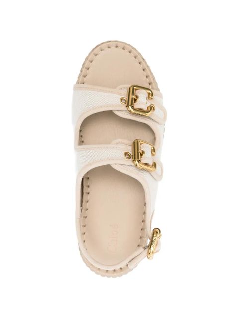 Chloé Nama buckle flatform sandals - Neutrals