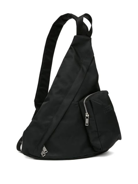 MM6 Maison Margiela triangular cross body bag - Black