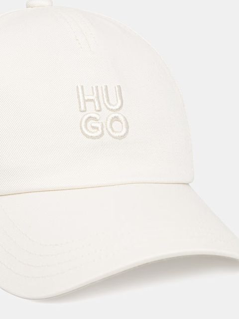 HUGO czapka z daszkiem damska bawełniana Asya - zdjęcie produktu nr 1
