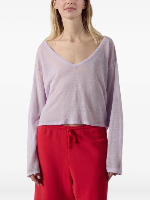 American Vintage V-neck sweater - Purple