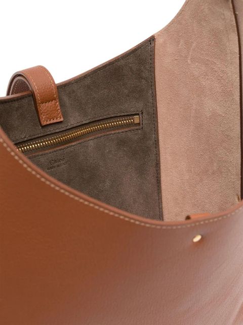 Chloé small Marcie leather tote bag - Brown