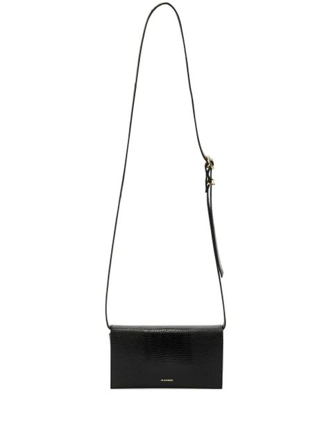 Jil Sander All-Day leather crossbody bag - Black - zdjęcie produktu nr 1