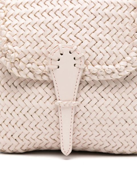 DRAGON DIFFUSION mini City woven cross body bag - Neutrals