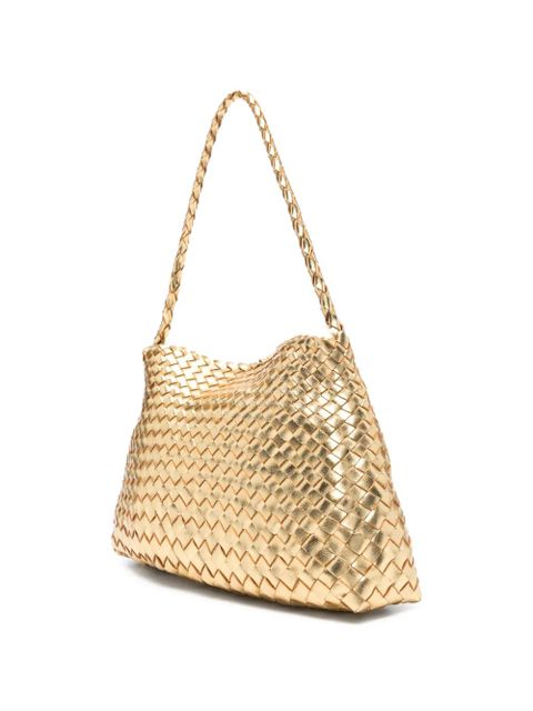 DRAGON DIFFUSION Santa Maria woven shoulder bag - Gold