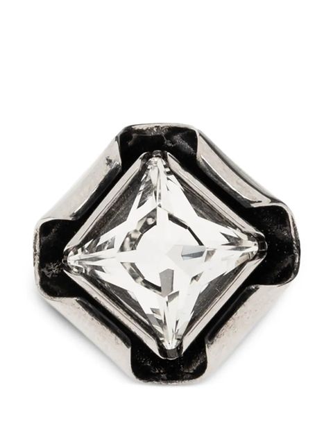 Givenchy crystal-embellished geometric ring - Silver - zdjęcie produktu nr 1