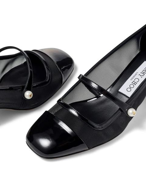 Jimmy Choo Elisa 45 leather pumps - Black