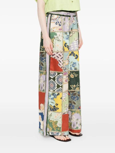 ALEMAIS Bianca patchwork pants - Green