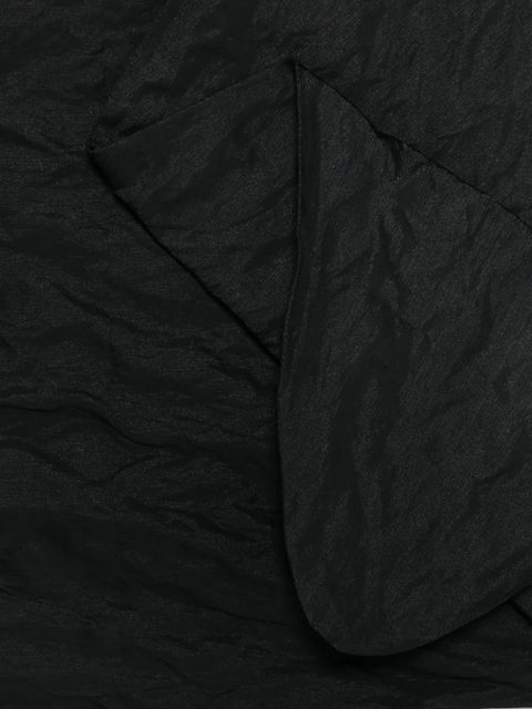 TOTEME Big crinkled scarf - Black