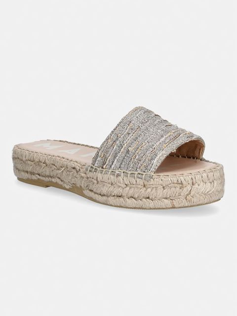 Manebi klapki damskie Gold Espadrilles Sandals - zdjęcie produktu nr 2