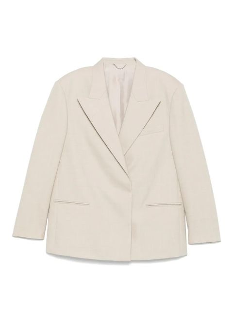 Magda Butrym peak-lapel wool blazer - Neutrals - zdjęcie produktu nr 1