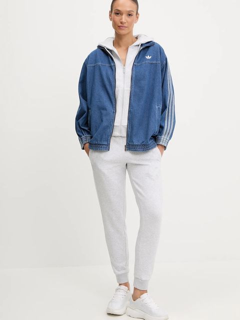adidas Originals kurtka jeansowa Denim Os TT kolor niebieski przejściowa oversize JY2896 - zdjęcie produktu nr 2