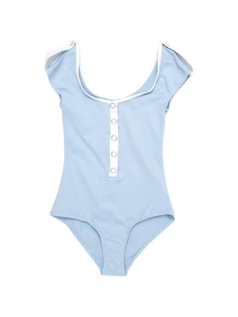 Gimaguas Ale eyelet-embellished swimsuit - Blue - zdjęcie produktu nr 1