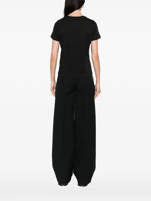 Moncler embroidered-logo cotton T-shirt - Black