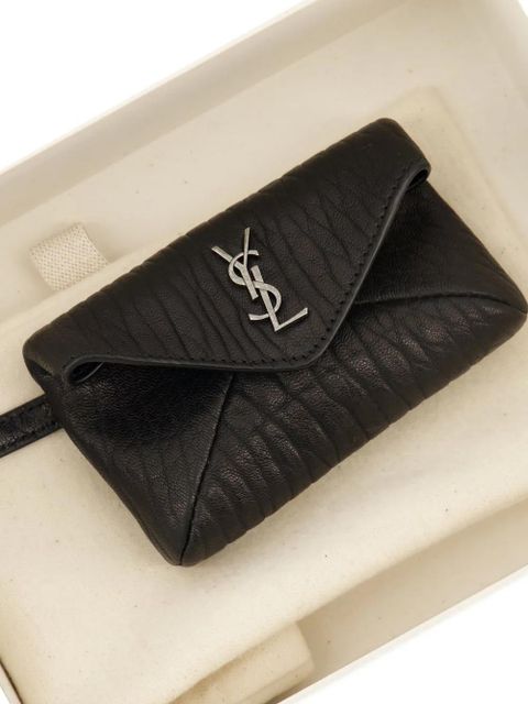 Saint Laurent Cassandre-plaque wallet - Black - zdjęcie produktu nr 2