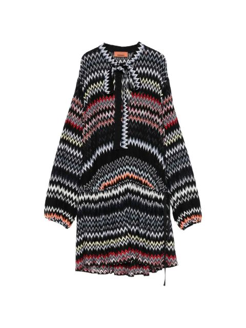 Missoni chevron-pattern mini dress - Black - zdjęcie produktu nr 1