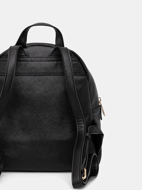 Just Cavalli plecak damski kolor czarny mały z aplikacją 79RA4BBD ZS766