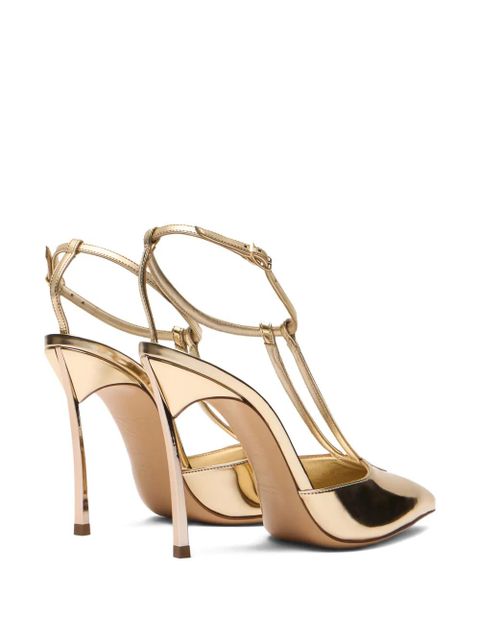 Casadei Victory buckle-detail heeled pumps - Gold