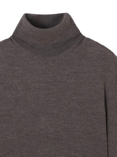 The Row turtleneck long-sleeve top - Brown