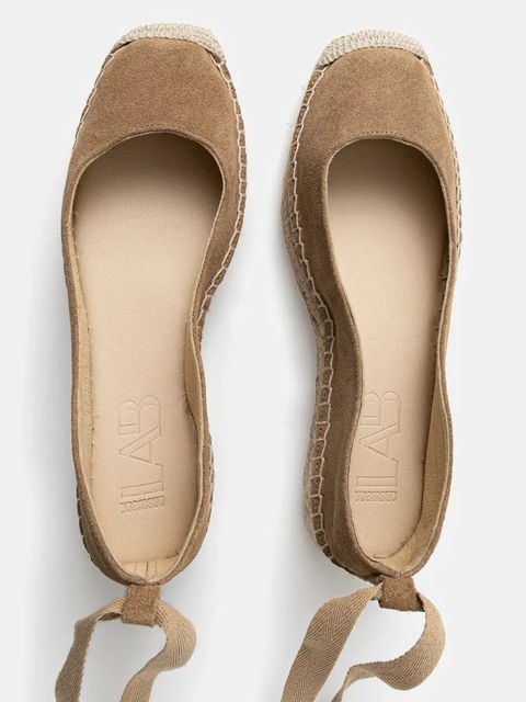 Answear.LAB espadryle zamszowe kolor beżowy