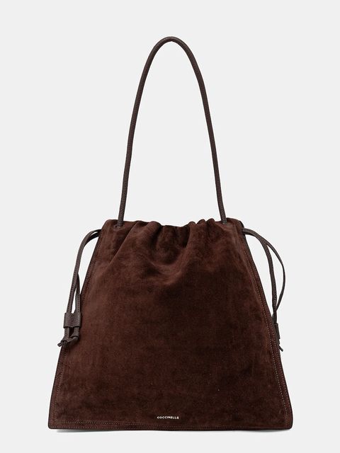 Coccinelle torebka zamszowa COCCINELLEDULSE SUEDE kolor brązowy E1 SS6 11 01 01