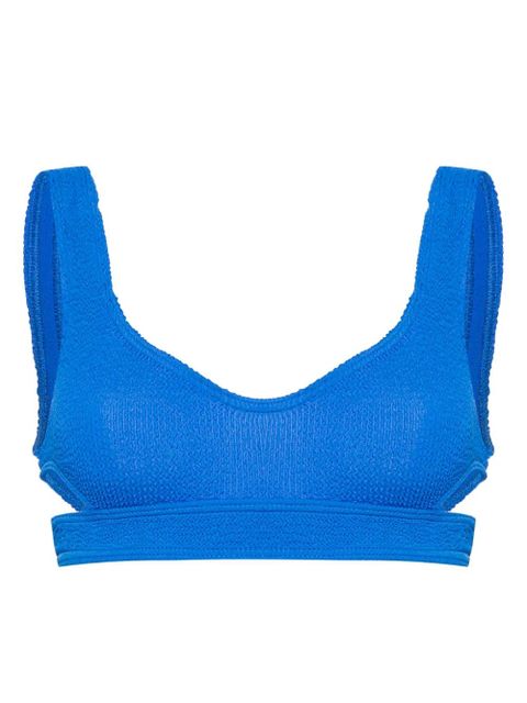 Bond-eye Nino smocked bikini top - Blue - zdjęcie produktu nr 1