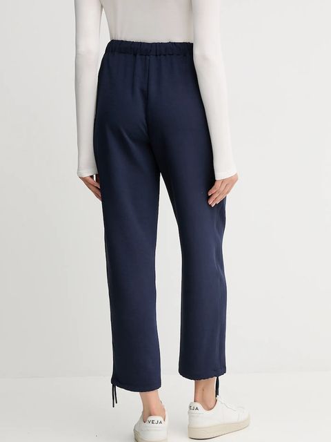 United Colors of Benetton spodnie dresowe damskie kolor granatowy gładkie 40A6DF09V - zdjęcie produktu nr 2