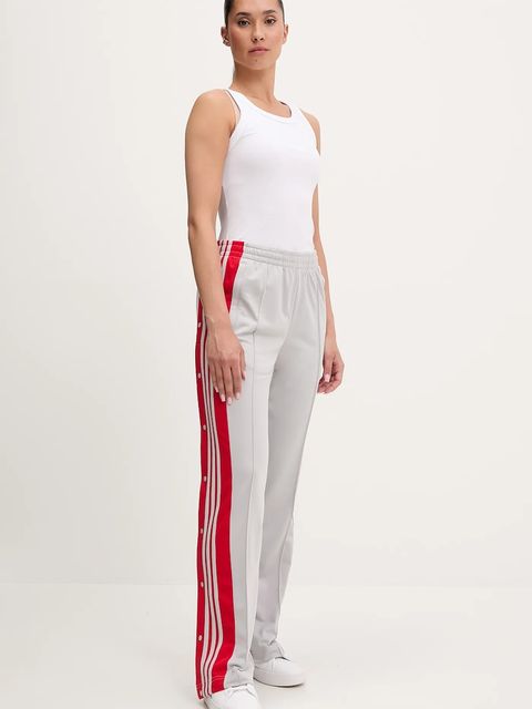 adidas Originals spodnie dresowe Adibreak damskie kolor szary z aplikacją JP2304