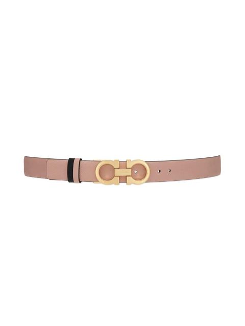 Ferragamo Gancini reversible leather belt - Pink