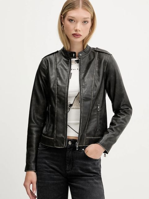 Desigual kurtka WARLEY kolor brązowy przejściowa 25WWEW37 - zdjęcie produktu nr 1