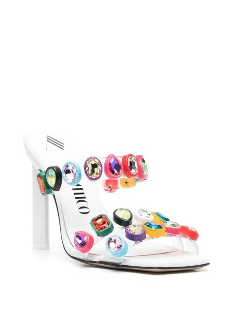 The Attico 120mm Nanci sandals - White