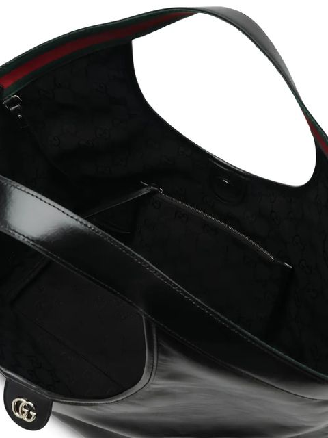 Gucci large Giglio logo-detail tote bag - Black