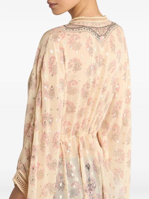 ETRO placed print kaftan - Neutrals