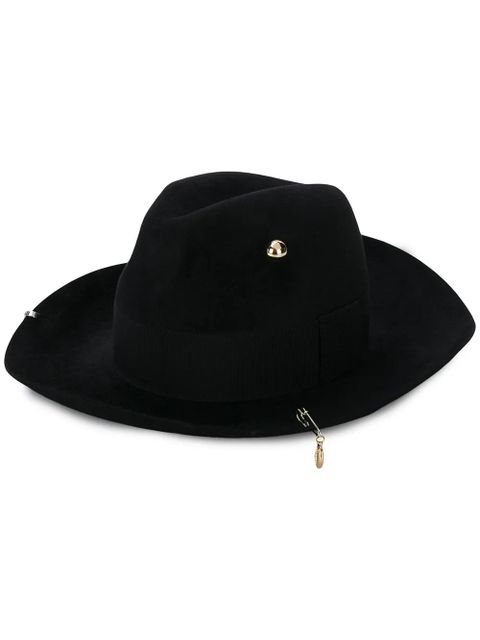 Ruslan Baginskiy embellished fedora hat - Black - zdjęcie produktu nr 1