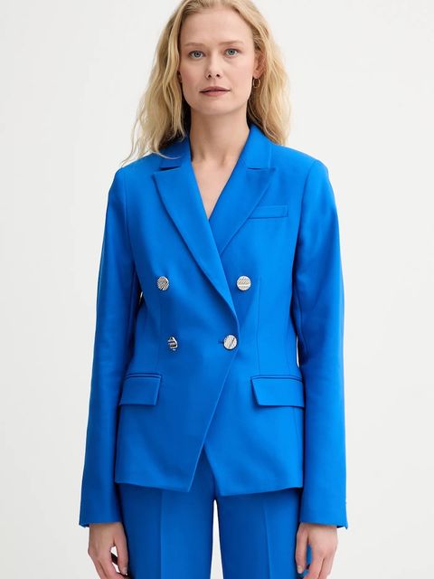 Morgan marynarka kolor niebieski dwurzędowa gładka VPKY.F - zdjęcie produktu nr 1