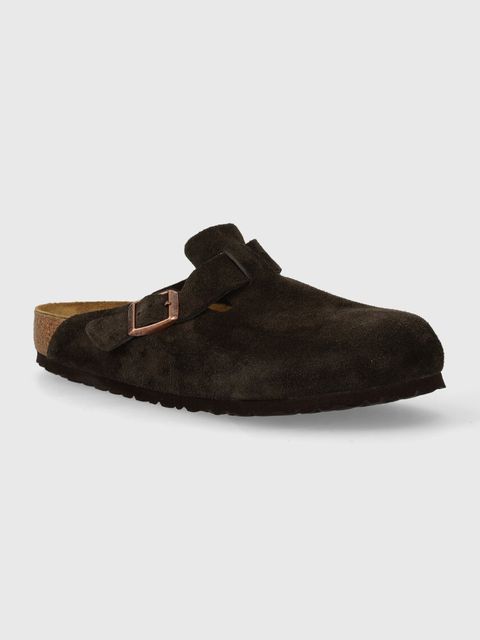 Birkenstock klapki zamszowe Boston - zdjęcie produktu nr 1