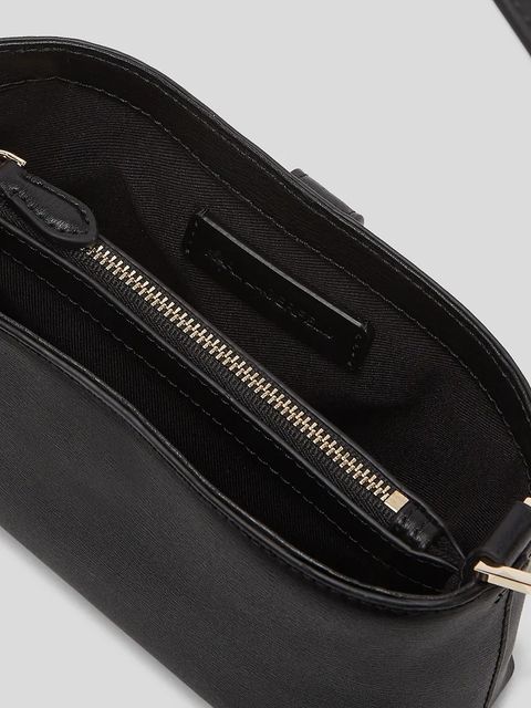 Karl Lagerfeld torebka skórzana K/AUTOGRAPH kolor czarny A3W32041