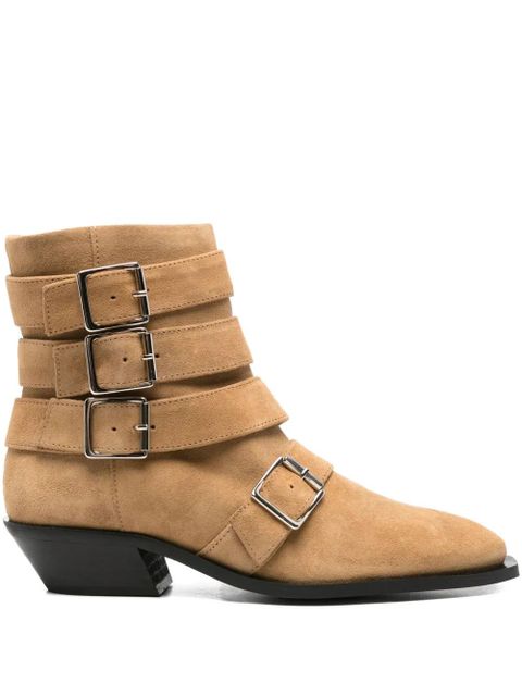 ALOHAS 40mm suede ankle boots - Brown - zdjęcie produktu nr 1