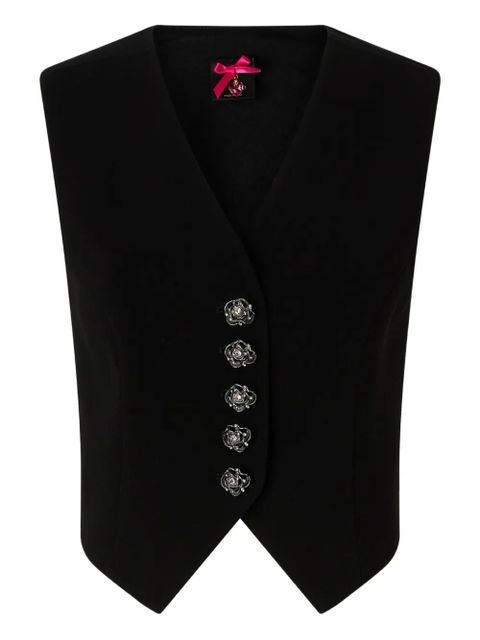 PINKO buttoned waistcoat - Black - zdjęcie produktu nr 1