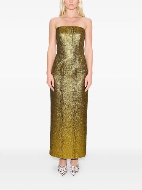 Simon Miller Verdelle strapless midi dress - Gold - zdjęcie produktu nr 2