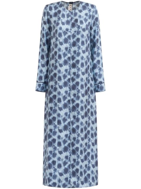 Marni All-over-print dress - Blue