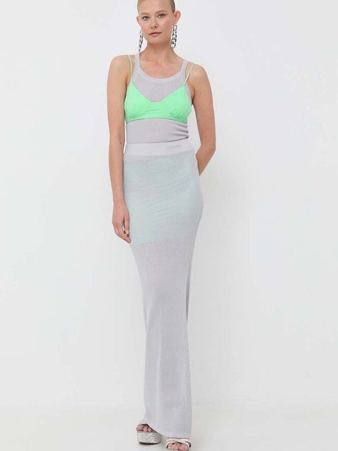 Patrizia Pepe spódnica kolor szary maxi ołówkowa