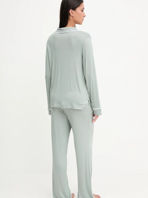 Dkny piżama damska kolor zielony YI90092