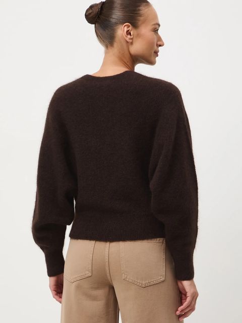 Medicine kardigan damski kolor brązowy