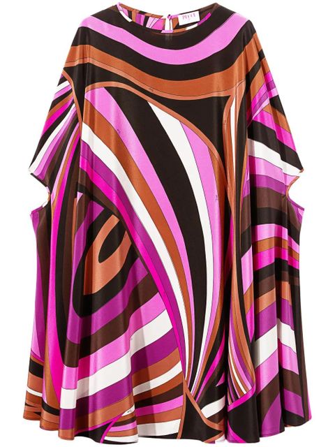 PUCCI Iride-print silk kaftan - Pink - zdjęcie produktu nr 1