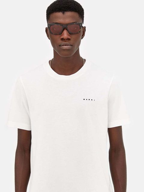 Marni okulary przeciwsłoneczne Edku Maculato kolor brązowy EYMRN00055 002 2B3