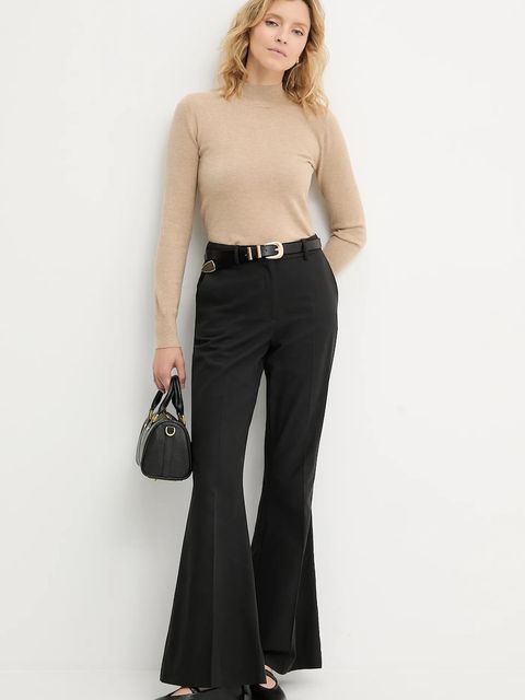 Answear.LAB sweter z kaszmirem damski kolor beżowy