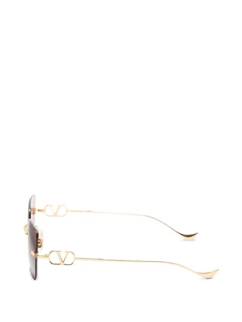 Valentino Garavani geometric metal sunglasses - Gold