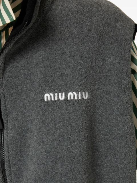 Miu Miu fleece sweatshirt - Grey